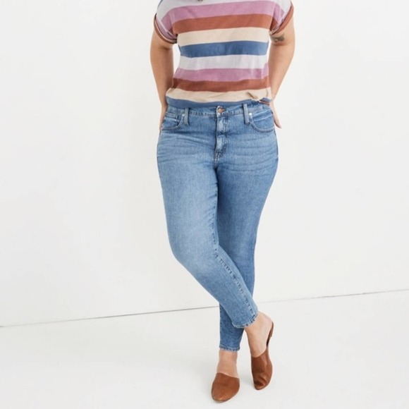 MADEWELL 9" Mid-Rise Skinny Jeans in Comfort Stretch Eco Edition {J32} - Picture 1 of 8